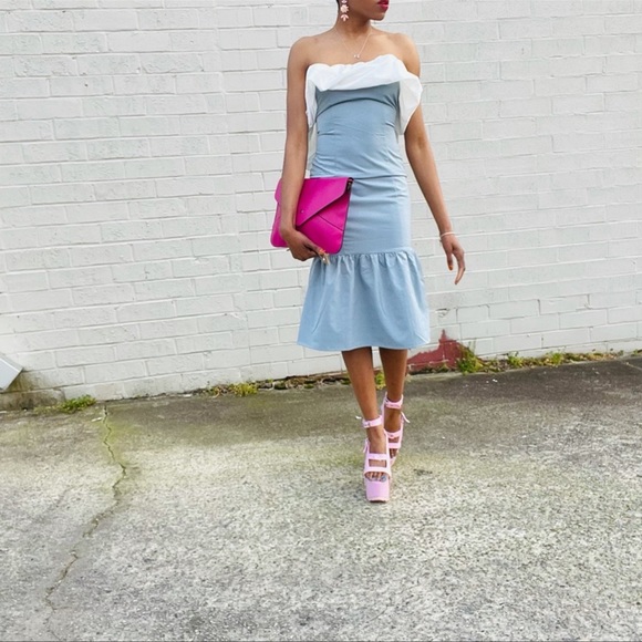 Powder Blue Dress 💙💙 - Picture 3 of 7